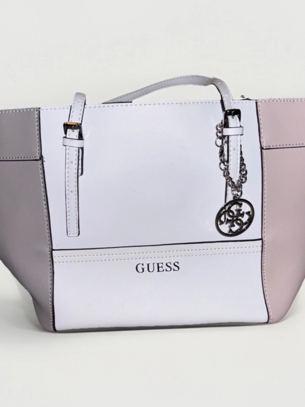 GUESS Guess Delaney Small Classic Panel Tote Bag Purse